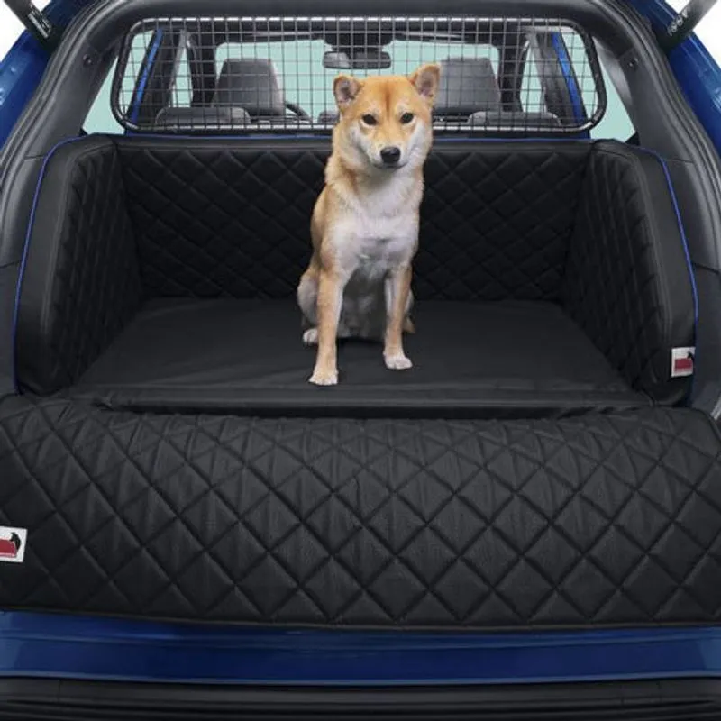 PUMA PADSFORALL TAPIS DE VOYAGE POUR ANIMAUX EN CUIR PU NOIR AVEC PASSEPOIL BLEU TAILLE : XS 2019 FORD