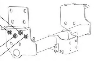 ATTELAGE BOULONNÉ CHASSIS CABINE UNE ROUE (SEULEMENT POUR LONGUEURS L2, L2' ET L3). NISSAN