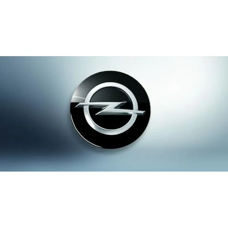 ENJOLIVEUR DE MOYEU DE ROUE ROND - NOIR BRILLANTE OPEL