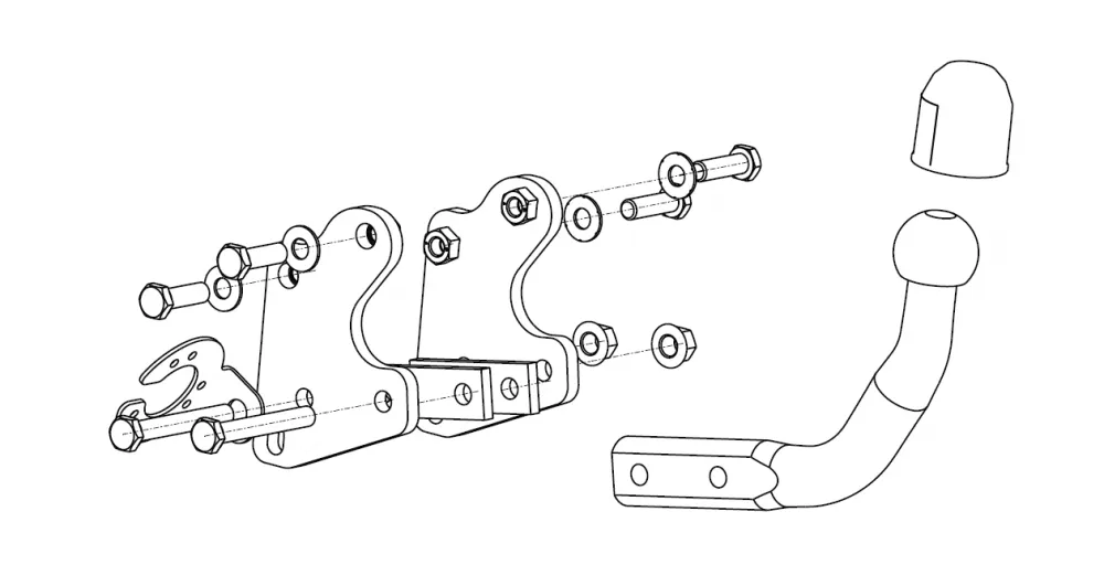 ATTELAGE FIXE POSITION HAUTE NISSAN