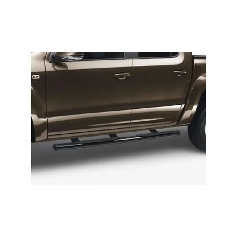 MARCHEPIEDS TUBULAIRE NOIR AVEC SURFACE PLATE AMAROK VW