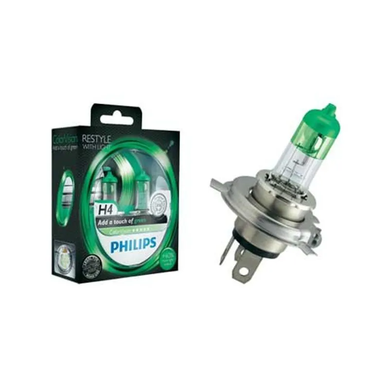 PHILIPS COLORVISION AMPOULES HALOGÈNES H4 - VERT OPEL