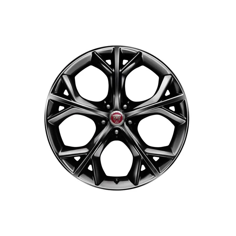 JANTE EN ALLIAGE - 20 5 BRANCHES DOUBLES 'STYLE 5040' FINITION METALLIC BLACK ARRIÈRE AVANT 21MY JAGUAR