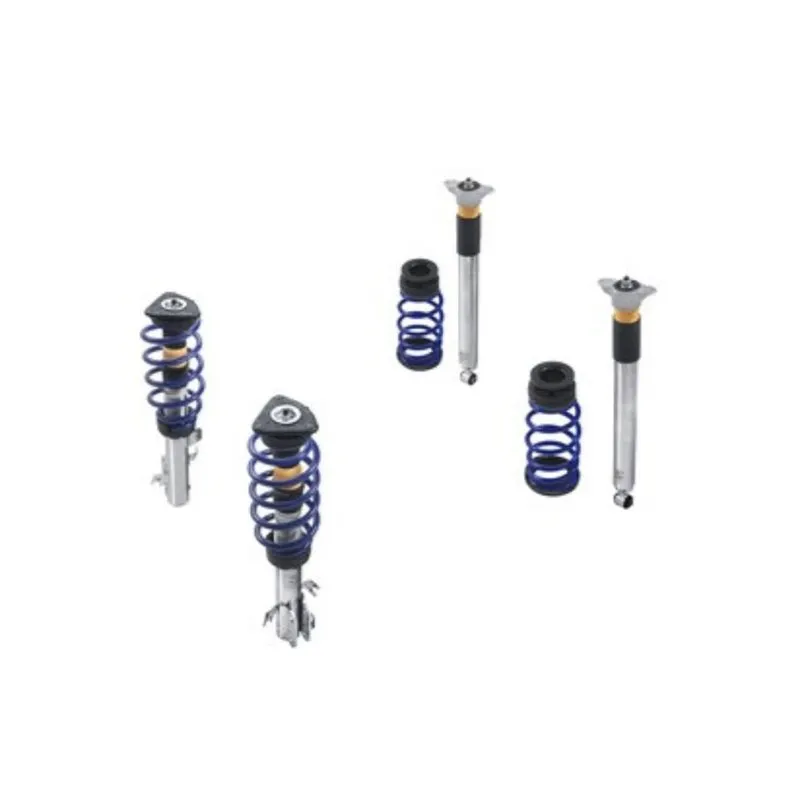 KIT DE SUSPENSION AVEC RESSORTS HÉLICOÏDAUX SUR AMORTISSEURS ACIER INOXYDABLE AVEC RESSORTS LAQUÉS EN BLEU FORD PERFORMANCE