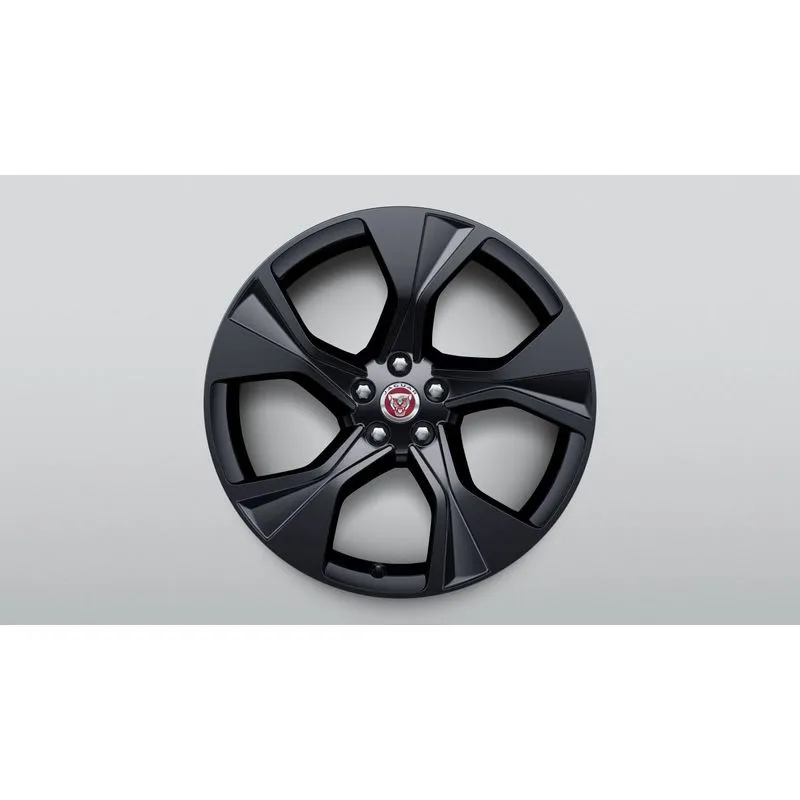 JANTE EN ALLIAGE - 20 STYLE 5102 5 SPOKE GLOSS BLACK ARRIÈRE JAGUAR