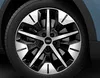 JANTE EN ALLIAGE 19" ARRIÈRE, MODÈLE À 5 BRANCHES, ABSOLUTE BLACK ET BRIGHT MACHINED FORD