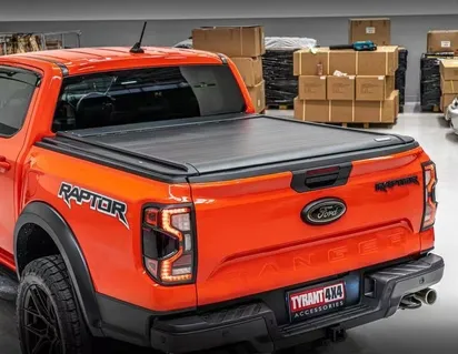RIDEAU COULISSANT NOIR MANUEL POUR RANGER 2023+ PICKUP ATTITUDE* FORD