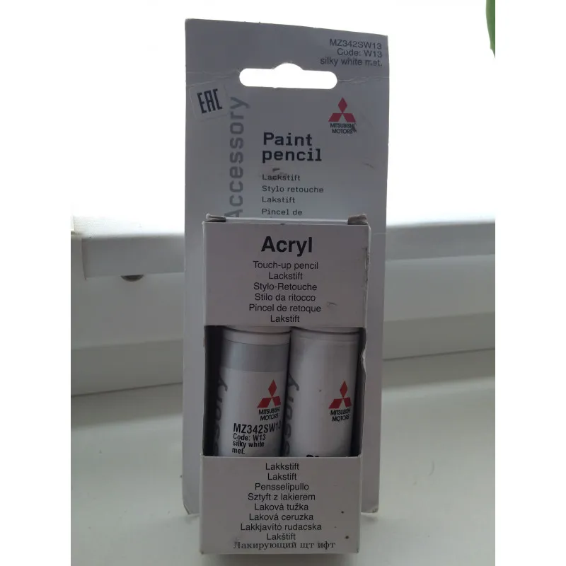 KIT STYLO DE RETOUCHE SILKY WHITE PEARL (W13) MITSUBISHI