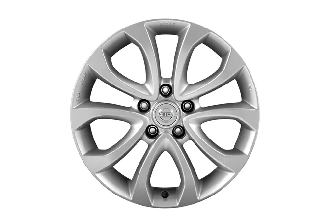 JANTE ALLIAGE 17" ATO GRIS ARGENT AVEC CAPSULE CENTRALE INTÉGRÉE NISSAN