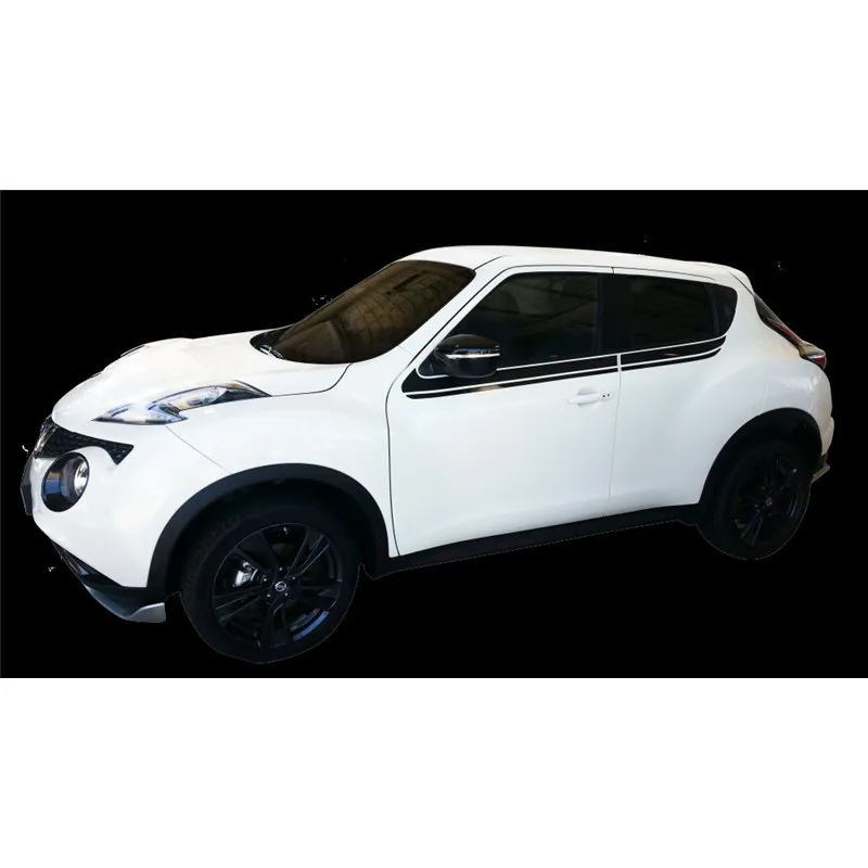 STICKER DOUBLE BANDE SOUS VITRES LATÉRALES NOIR MAT NISSAN