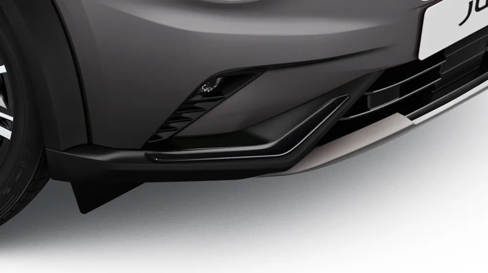 INSERT DE BOUCLIER AVANT NOIR MÉTALLISÉ NISSAN