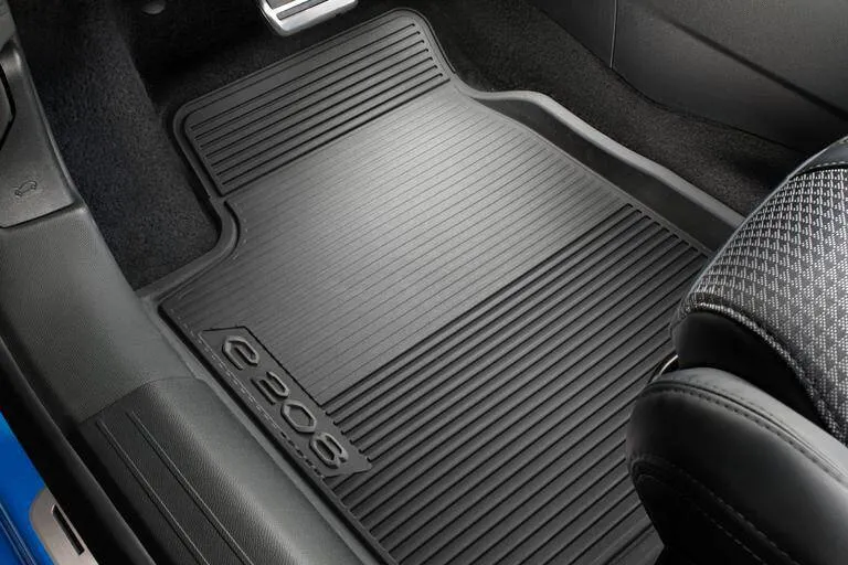 JEU DE TAPIS CAOUTCHOUC EN FORME AVANT ET ARRIERE PEUGEOT