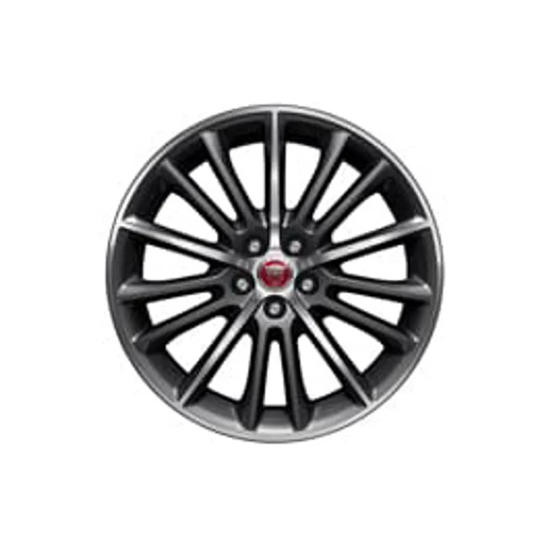 JANTE EN ALLIAGE - 19 STYLE 1015 15 BRANCHES FINITION BLACK DIAMOND TURNED AVANT JAGUAR