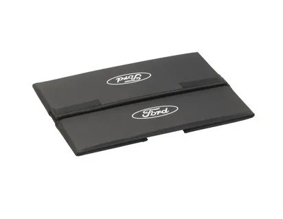 CASIER DE TRANSPORT REPLIABLE TISSU NOIR, AVEC OVALE FORD BLANC SUR LES DEUX CÔTÉS