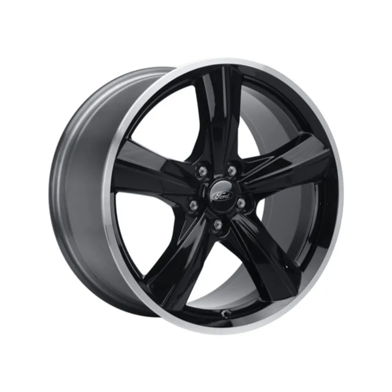 JANTE EN ALLIAGE 19" ARRIÈRE, MODÈLE BULLIT À 5 BRANCHES, FINITION NOIRE EXCLUSIVE FORD