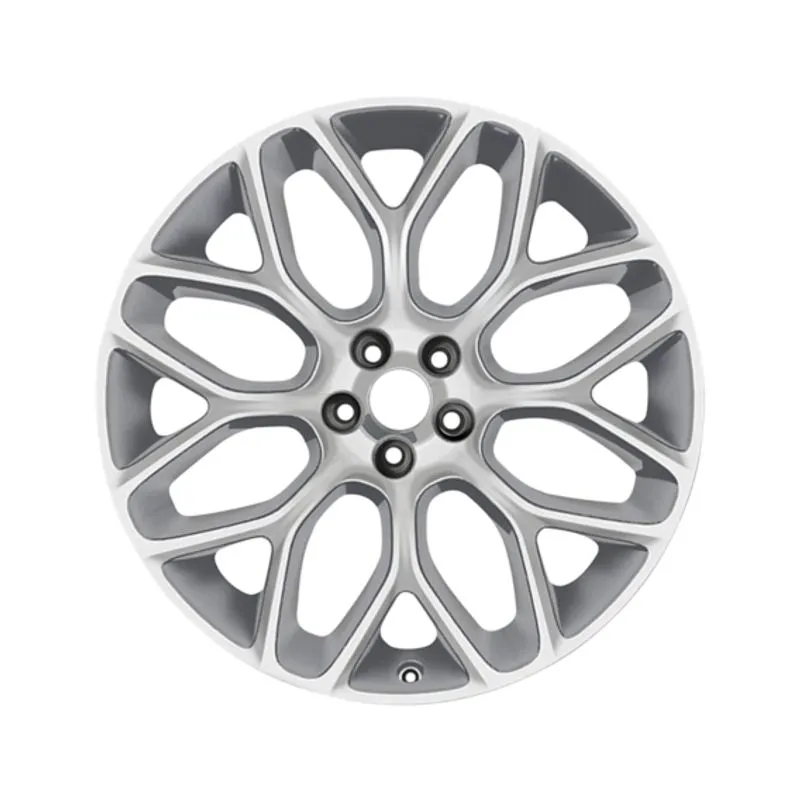 "JANTE EN ALLIAGE 19"" MODÈLE 8 BRANCHES EN Y, FACE AVANT USINÉE ARGENT ANTHRACITE POUR MONDEO" FORD