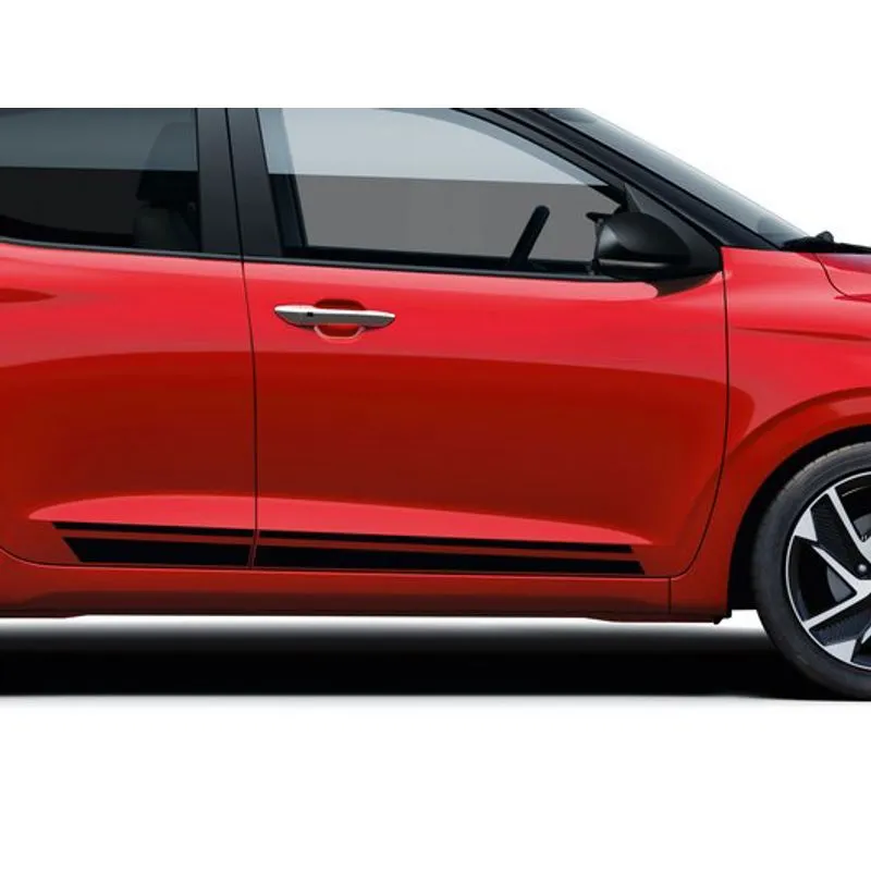 DÉCALCOMANIES BANDES SPORT NOIR MAT HYUNDAI