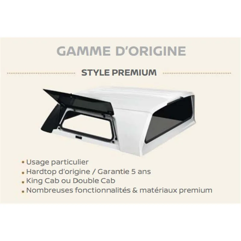HARD TOP POUR NAVARA DOUBLE CABINE- NOIR NISSAN