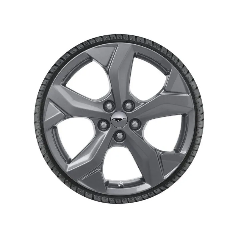 MUSTANG MACH-E ROUE COMPLÈTE HIVER ALLIAGE 18 MODÈLE À 5 BRANCHES EN Y CARBONIZED GREY 2020 FORD