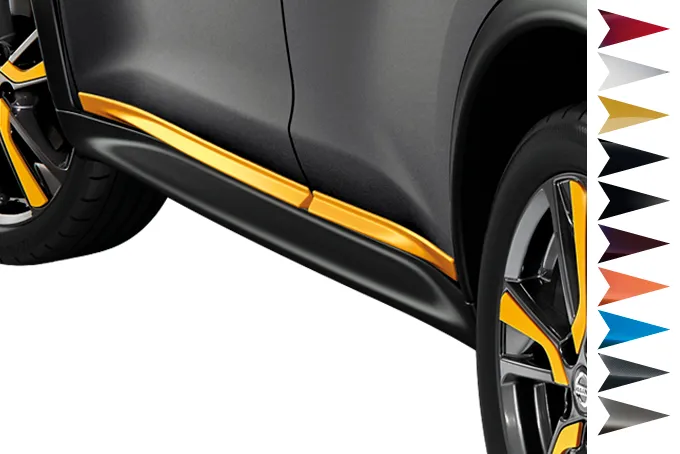 BAGUETTES LATÉRALES JAUNE NISSAN