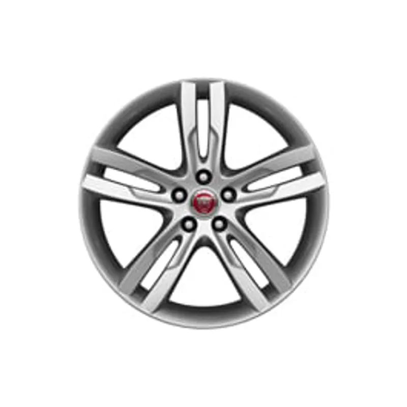 JANTE EN ALLIAGE - 19 STYLE 5071 5 BRANCHES DOUBLES FINITION SILVER AVANT JAGUAR