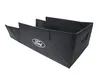 CASIER DE TRANSPORT REPLIABLE TISSU NOIR, AVEC OVALE FORD BLANC SUR LES DEUX CÔTÉS