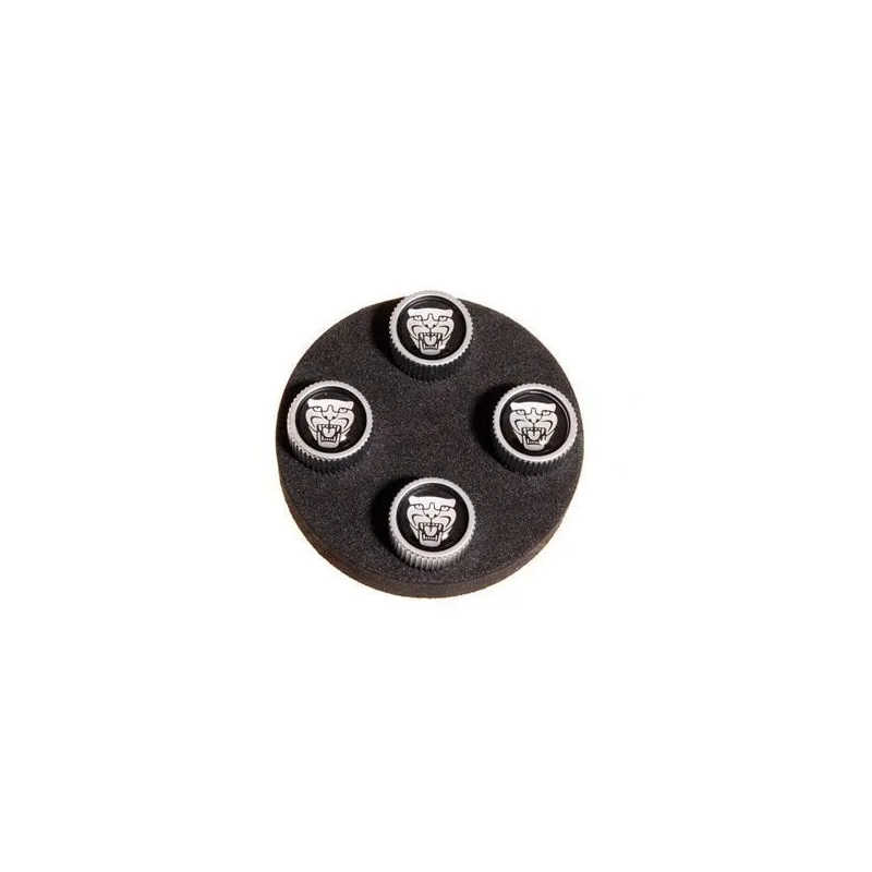 CAPUCHONS DE VALVE ORNÉS – JAGUAR BLACK & WHITE