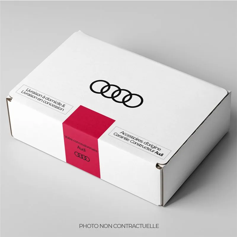 EMBOUTS DE SORTIE D'ÉCHAPPEMENT SPORT POUR VÉHICULES AVEC SIMPLE POT D'ÉCHAPPEMENT À GAUCHE/DROITE, ARGENT CHROMÉ AUDI