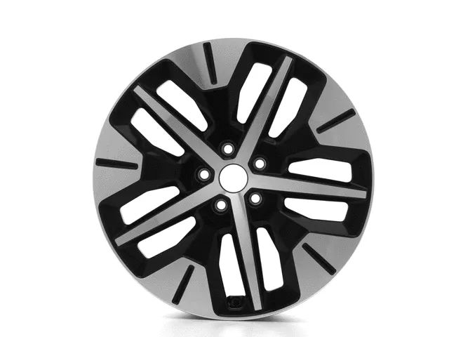 JANTE EN ALLIAGE 19" AVANT, MODÈLE À 5 BRANCHES, ABSOLUTE BLACK ET BRIGHT MACHINED FORD