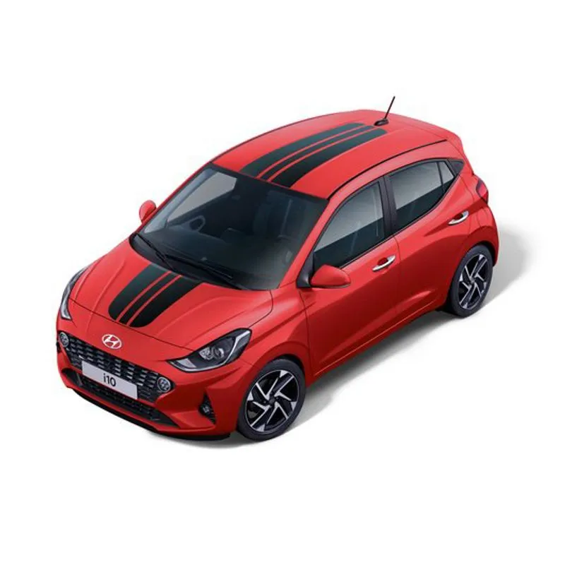DÉCALCOMANIES BANDES DE COURSE NOIR MAT HYUNDAI