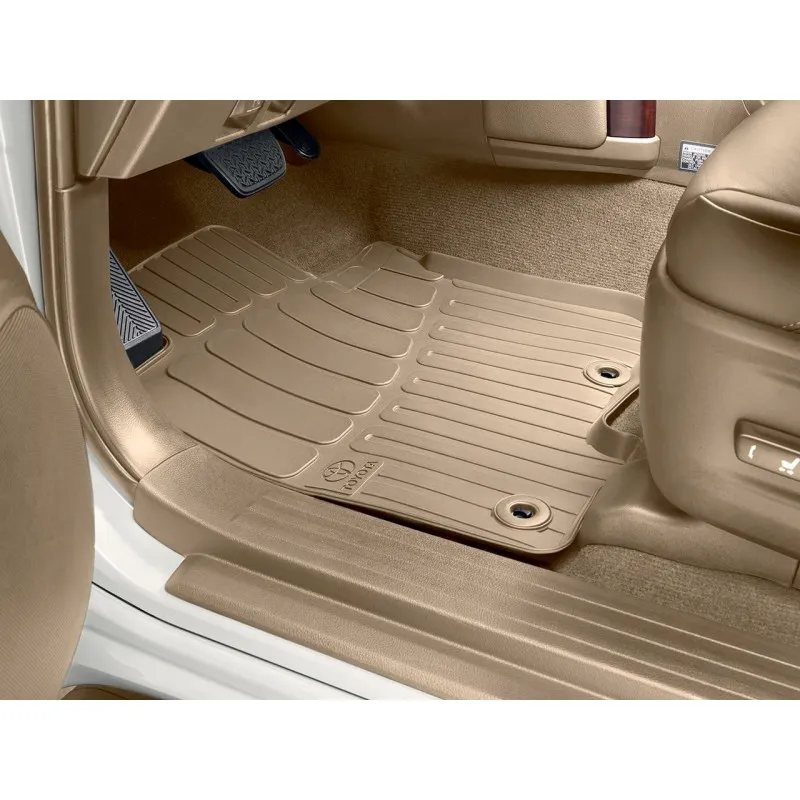 JEU DE TAPIS AVANT&ARRIÈRE - CAOUTCHOUC BEIGE TOYOTA