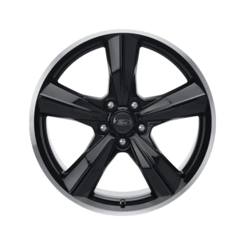 JANTE EN ALLIAGE 19" ARRIÈRE, MODÈLE BULLIT À 5 BRANCHES, FINITION NOIRE EXCLUSIVE FORD