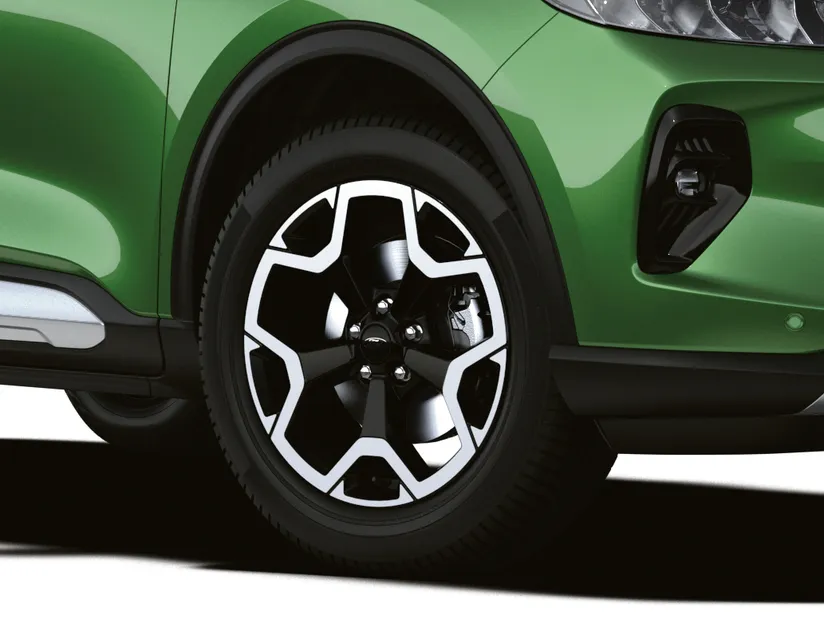 JANTE EN ALLIAGE 18" MODÈLE À 5 BRANCHES EN Y, MACHINED ABSOLUTE BLACK FORD
