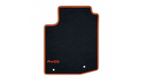JEU DE TAPIS AVANT ET ARRIÈRE - VELOURS ANTHRACITE 520G/M² CONTOUR ORANGE POP 4W5 POP TOYOTA