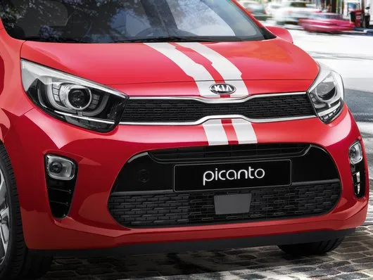 DÉCALCOMANIES, BANDES DE COURSE, BLANCHES KIA