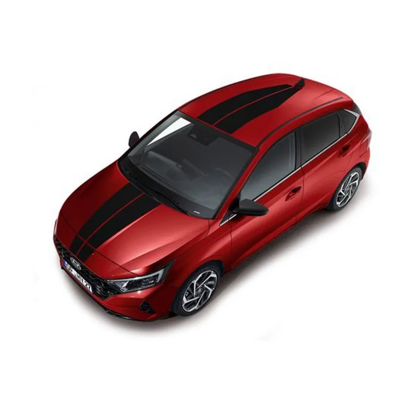 DÉCALCOMANIES BANDES DE COURSE NOIR MAT HYUNDAI
