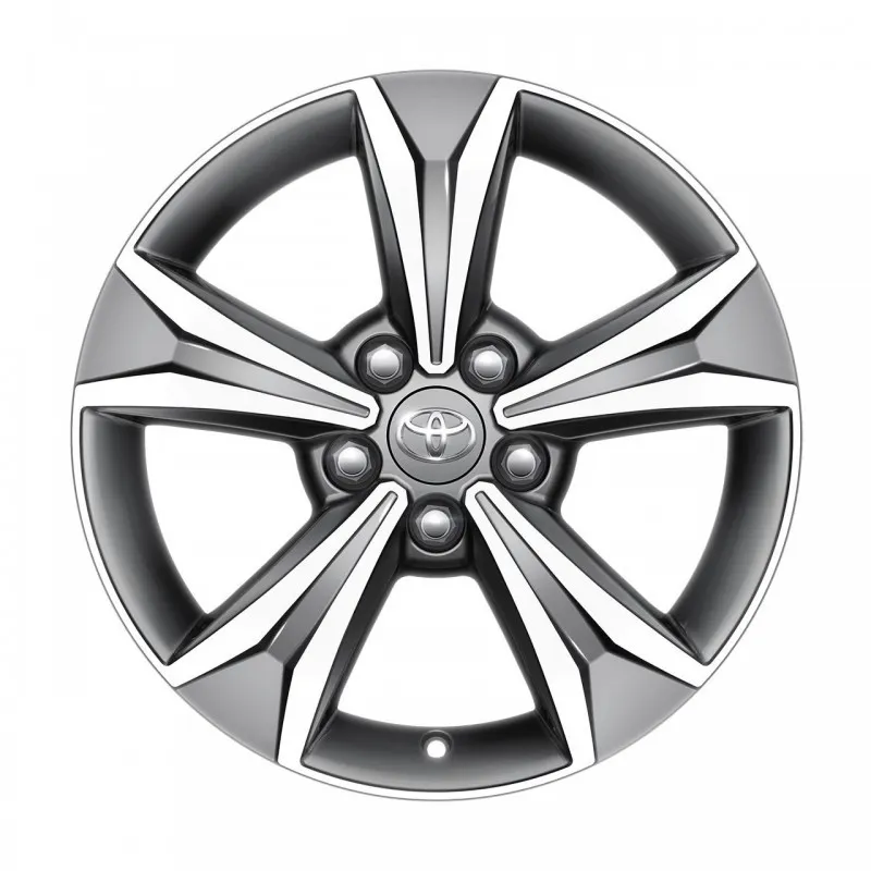 JANTE ALLIAGE 17'' - 5 BRANCHES ANTHRACITE USINÉES - À L'UNITÉ - C-HR 2016 / C-HR 2019 TOYOTA