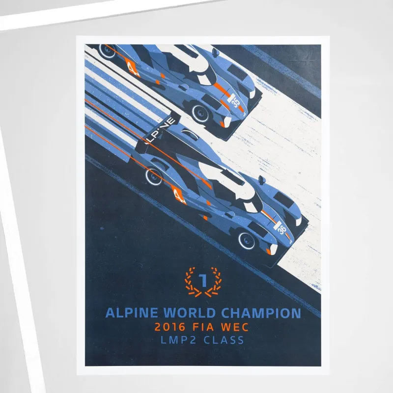 AFFICHE WORLD CHAMPION 2016 ALPINE