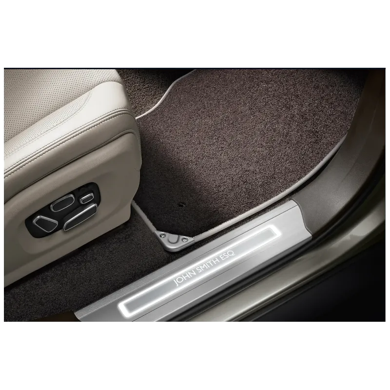 SEUILS DE PORTE LUMINEUX PERSONNALISÉS. PAIRE AVANT - POUR SWB & LWB POUR RANGE ROVER LAND ROVER