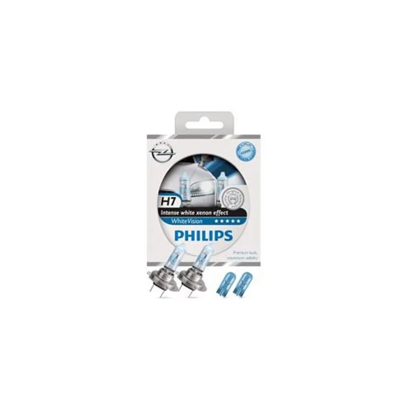 PHILIPS WHITEVISION AMPOULES HALOGÈNES H7 OPEL