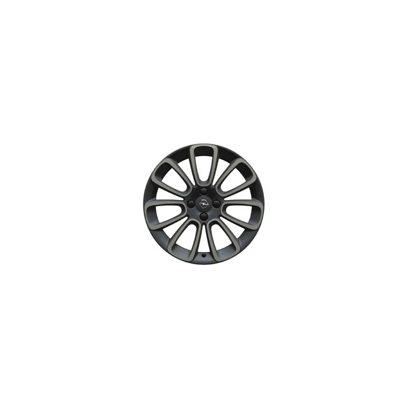 JANTE ALLIAGE 17", DESIGN « ROULETTE » FINITION GRIS TITANE ET VERT "SWEET GREENS" POUR ADAM OPEL
