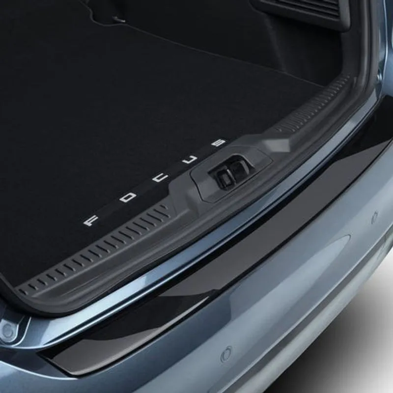 CLIMAIR PROTECTION DE SEUIL DE CHARGEMENT PLAQUE À DAMIER PROFILÉE NOIR BRILLANT FORD