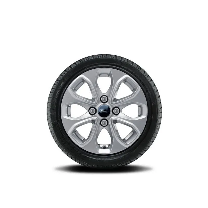 ROUE COMPLÈTE HIVER ALLIAGE 14 DESIGN À 8 BRANCHES COLORIS ARGENT FORD
