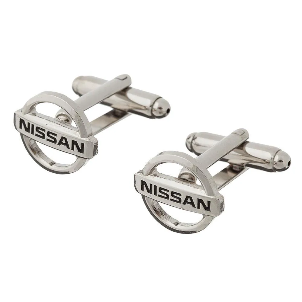 BOUTONS DE MANCHETTE  NISSAN ET SA BOITE CADEAU