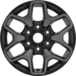 JANTE EN ALLIAGE 17" MODÈLE À 6 BRANCHES, MACHINED CARBONIZED GREY FORD