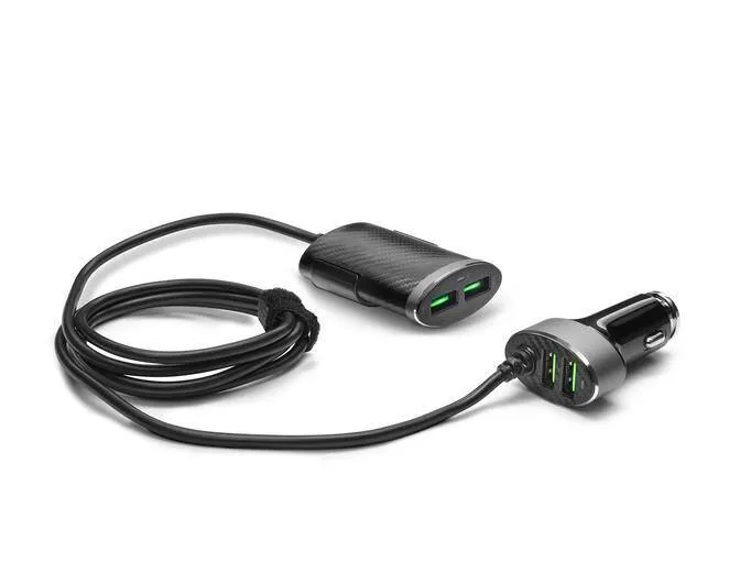 CHARGEUR 12V AVEC 2 USB AVANT + 2 USB ARRIERE CITROEN