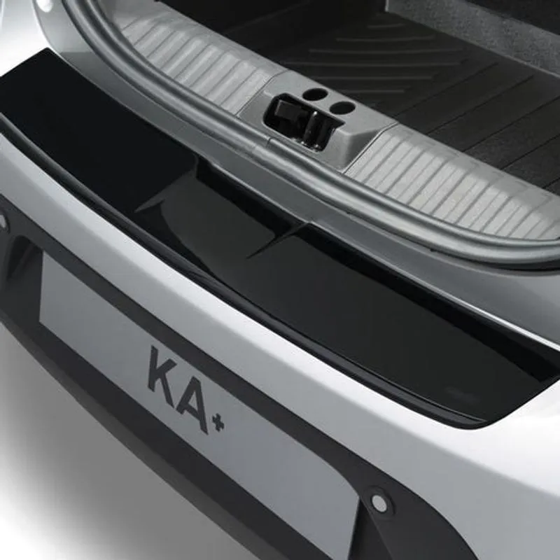 KA+ CLIMAIR PROTECTION DE SEUIL DE CHARGEMENT - PLAQUE NERVURÉE PROFILÉE NOIR BRILLANT 2016-2018 FORD