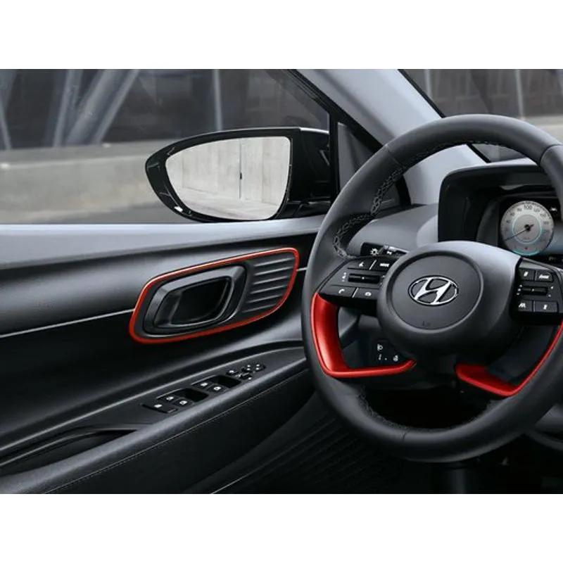 GARNITURES DE POIGNÉE DE PORTE ROUGE TOMATE HYUNDAI