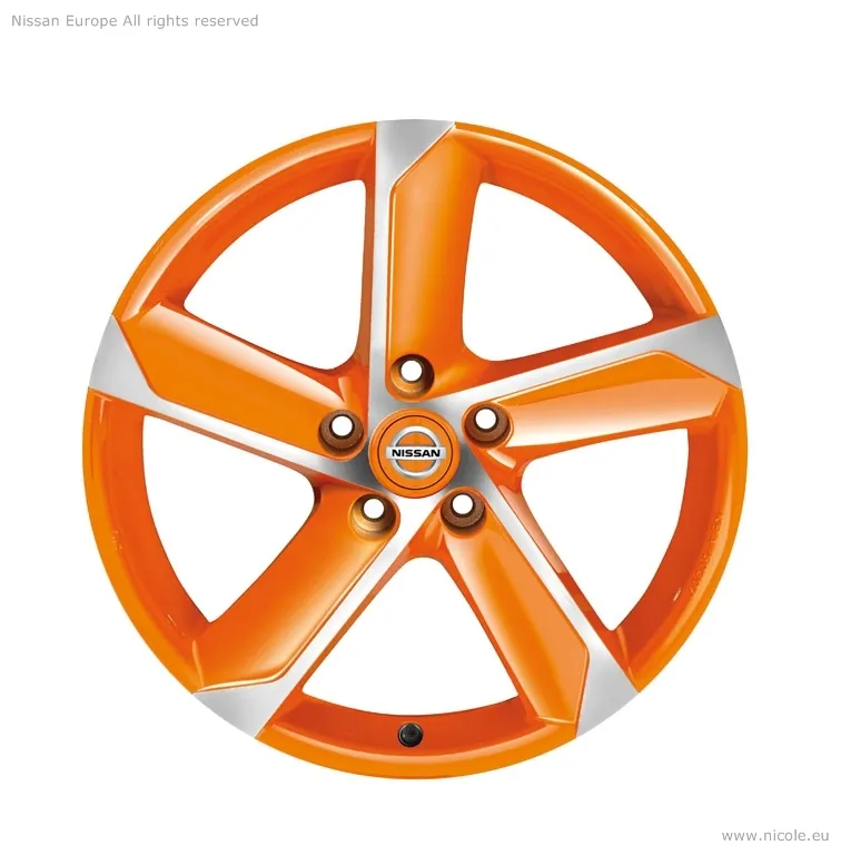 JANTE ALLIAGE 18'' HIMALAYA ORANGE DIAMOND CUT AVEC CAPSULE CENTRALE INTÉGRÉE NISSAN
