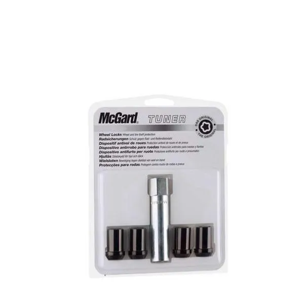 4 ECROUS US NOIRS MCGARD 1/2X20/ 60°/    Ø21 MM